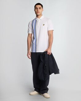 Lyle & Scott Deck Stripe Poloshirt - Wit
