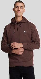 Lyle & Scott Diagonal Weave French Terry Hoodie - Rubber Rood