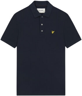 Lyle & Scott Donker marineblauw poloshirt met Lyle & Scott-logo op de borst - XL