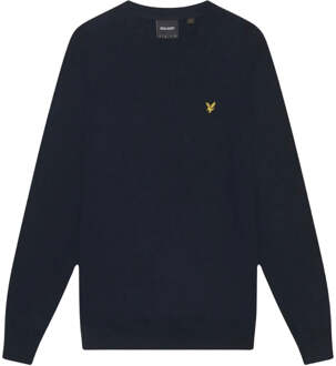 Lyle & Scott donker marineblauwe pull-over trui met V-hals