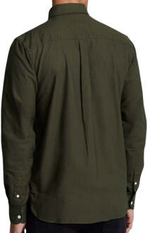 Lyle & Scott donkergroen gevlekt overhemd met lange mouwen