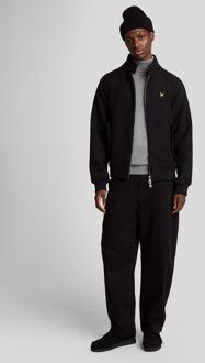 Lyle & Scott Double Face Wool Harrington Jacket Zwart