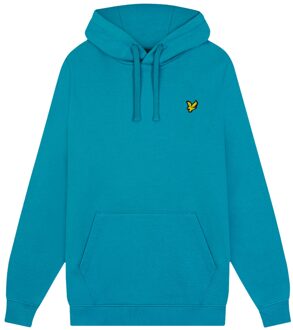Lyle & Scott effen blauwe vrijetijdshoodie