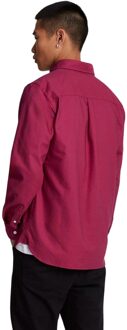 Lyle & Scott Effen heren overhemd Oxford (Bourgondië) Bourgogne - M