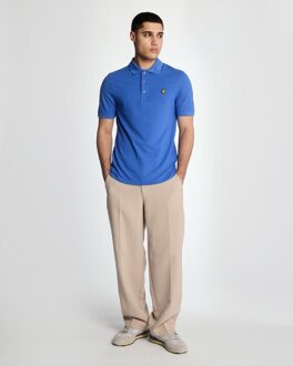 Lyle & Scott effen poloshirt - blauw