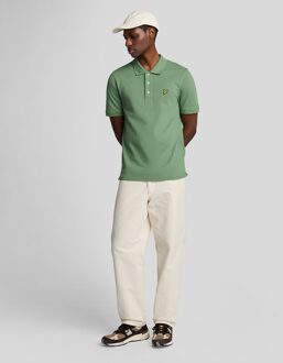 Lyle & Scott effen poloshirt - groen