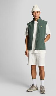 Lyle & Scott Emblem Handdoek T-shirt - Off-White - maat XS Gebroken wit