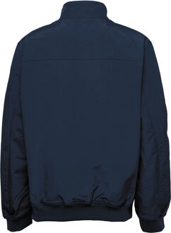Lyle & Scott fleece gevoerde marine jas met trechterhals - maat Navy