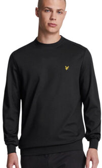 Lyle & Scott Fly Fleece Crew Sweater Heren zwart