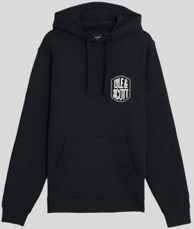 Lyle & Scott Geborduurd Badge Graphic Pullover Hoodie - Zwart