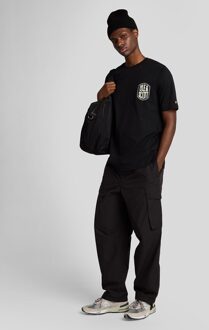 Lyle & Scott Geborduurd Badge Graphic T-Shirt - Zwart