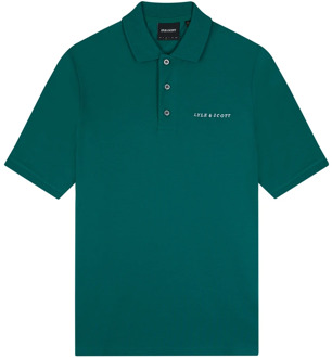 Lyle & Scott Geborduurd Poloshirt Lyle & Scott , Green , Heren - 2Xl,Xl,L,M,S,Xs