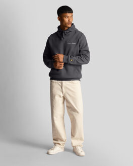 Lyle & Scott Geborduurde Hoodie in Donkergrijs - maat M