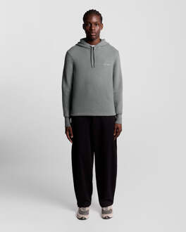 Lyle & Scott gebreide Script Hoodie - Grijs - 2XL