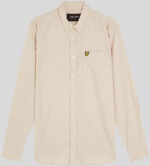Lyle & Scott Geknoopte Flanellen Overhemd Wit