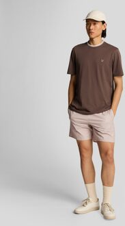 Lyle & Scott Geo Motief Geprinte Zwemshorts - Stealth Bruin