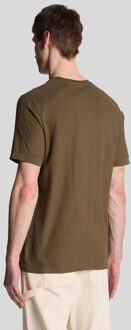Lyle & Scott Gepanelled T-shirt - Bruin - 2XL