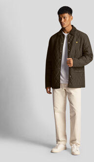 Lyle & Scott Gequilted Jas in Olijf