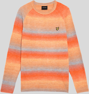 Lyle & Scott geribbelde ombre-effecttrui - veelkleurig
