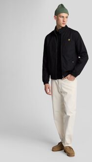 Lyle & Scott Geribbelde Ronde Hals Trui - Zwart