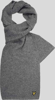 Lyle & Scott geribbelde sjaal - middengrijs gemêleerd