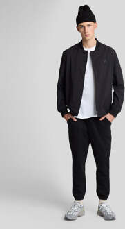 Lyle & Scott geribbelde tailleband joggingbroek - Jet Black Zwart