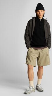 Lyle & Scott Geribde 1/4 Zip Trui - Zwart