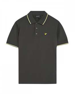 Lyle & Scott Getipped Heren Polo Shirt Donkergrijs