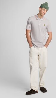 Lyle & Scott Getipte Poloshirt - Lichtgrijs
