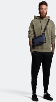 Lyle & Scott gewassen hoodie in olijfgroen - 2XL