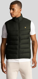 Lyle & Scott Gewatteerd Gilet in Olijf
