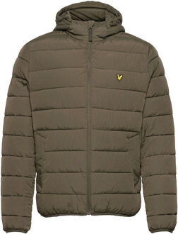 Lyle & Scott Gewatteerd jack met capuchon en steekzakken Bronsgroen