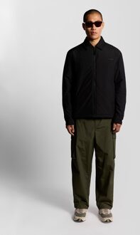 Lyle & Scott gewatteerde jas met kraag - zwart - XL