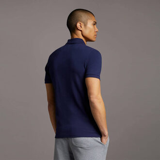 Lyle & Scott Gewoon poloshirt in Marine - maat Navy