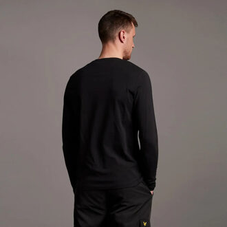 Lyle & Scott Gewoon T-shirt met lange mouwen in Zwart - maat S