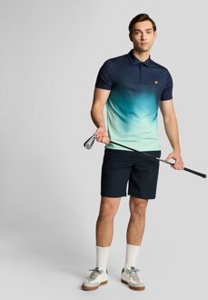 Lyle & Scott Golf Gradient Polo Shirt - Donker Marineblauw
