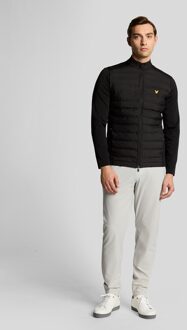 Lyle & Scott Golf Hybride Gewatteerde Ritsjas - Zwart