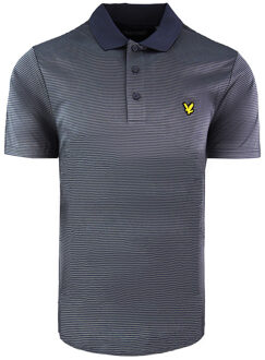 Lyle & Scott Golf Microstripe Heren Grijs Poloshirt - XS
