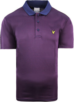Lyle & Scott Golf Microstripe Heren Paars Poloshirt