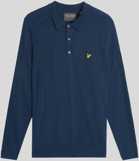 Lyle & Scott Golf Polo met lange mouwen - Blauw
