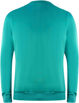 Lyle & Scott Golf Tech blauwgroen groene trui met ronde hals