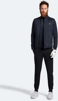 Lyle & Scott Golf Technisch 1/4 ZIP MIDLAYER in Marine Navy