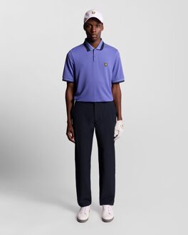 Lyle & Scott Golf Tipped Rib Polo Shirt - Blauw Paars