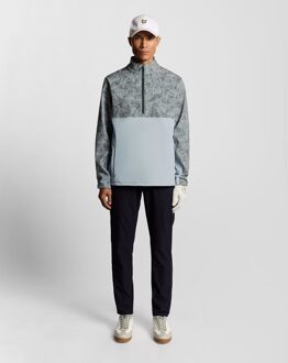 Lyle & Scott Golf Winddichte 1/4 Zip Jas - Zwart Grijs