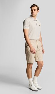 Lyle & Scott Golfbaan Stretch Chino Shorts - Wit Beige