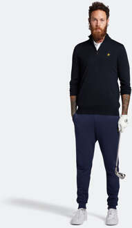 Lyle & Scott Golfkern 1/4 Zip Merino Jumper in Marine Navy
