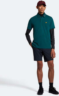 Lyle & Scott Golfkraaglogo Technisch poloshirt in Groente