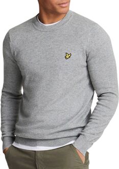 Lyle & Scott Grijze Gebreide Ronde Hals Trui Lyle & Scott , Gray , Heren - Xl,L,M,S