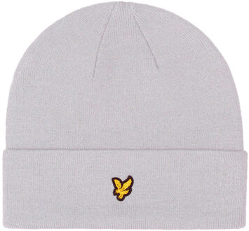 Lyle & Scott Grijze Katoenen Beanie Hoed Lyle & Scott , Gray , Heren - ONE Size