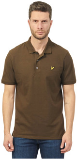 Lyle & Scott Groen Poloshirt met Geborduurd Logo Lyle & Scott , Green , Heren - 2Xl,Xl,M,S